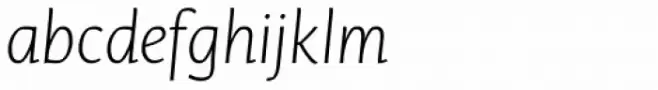 Olivia Sans Light Italic