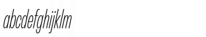 Peridot Latin Compressed ExtraLight Italic