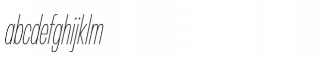 Peridot Latin Compressed Thin Italic