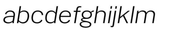 PG Gothique Wide Light Italic