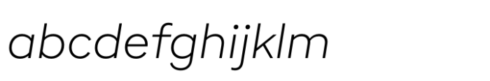 Poligon Extralight Italic