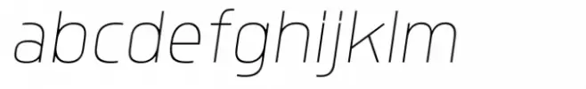 Quan Geometric Slim Thin Italic