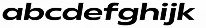 Radiate Sans Semi Bold Expanded Italic