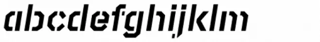 Raker Display Stencil Heavy Italic