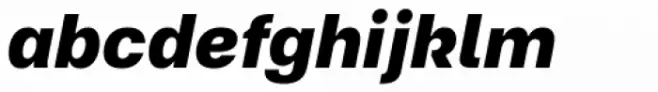 Referenz Grotesk Extra Bold Italic
