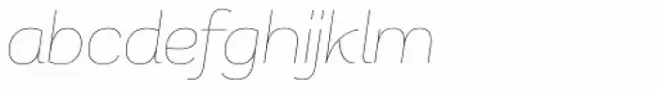 Remora Sans W3 Thin Italic