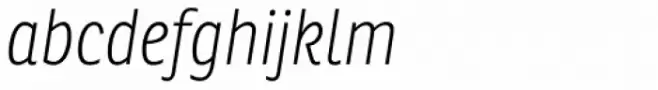 Ronnia Cond Thin Italic