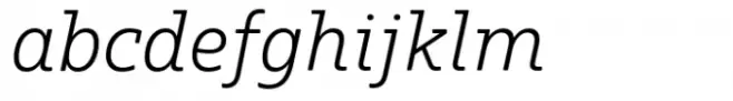 Rum Soft Serif Light Italic