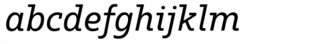 Rum Soft Serif Medium Italic