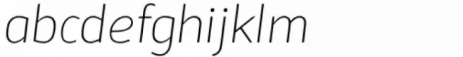 Sadi Sans Thin Italic