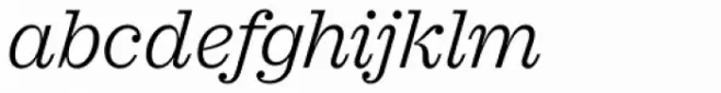 Sagona Light Italic