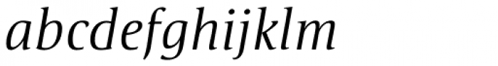 Satero Serif Pro Light Italic