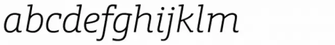 Schnebel Slab Pro Thin Italic