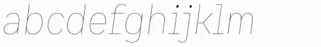 Spock Essential Thin Italic