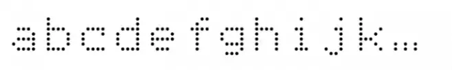 Tabloid Dot M Regular