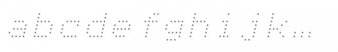 Tabloid Dot M Thin Slant