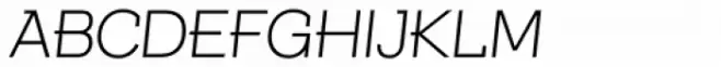 Texicali SC Extra Light Italic