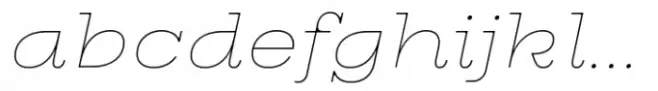 Thawilak Slab Thin Italic