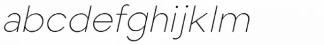 Toma Sans Extra Light Italic