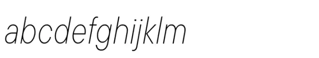 TT Commons Pro Condensed Thin Italic