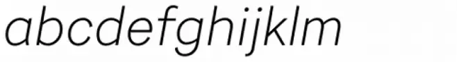Urban Grotesk Light Italic