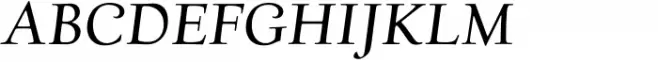 Village Std Italic Small Caps Titling