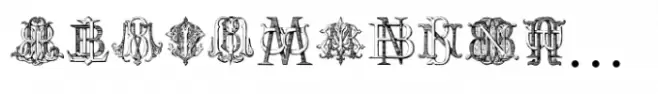 Vintage Monograms Regular B