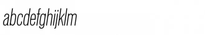 Vonnes Compressed Thin Italic