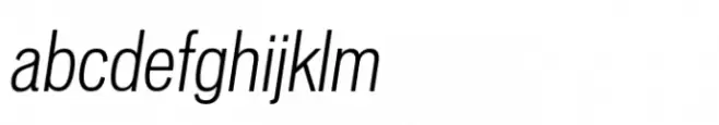 Vonnes Condensed Light Italic