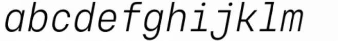 Voyager Mono Condensed Light Italic