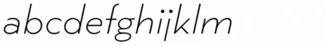 Wright Deco Thin Italic