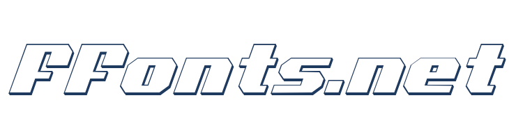 Voortrekker 3D Italic font — Lorem ipsum body text preview