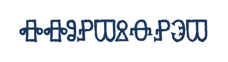 Glagolitic AOE font — Lorem ipsum body text preview