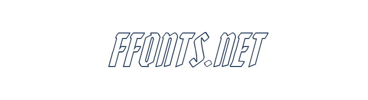 Zollern Outline Italic font — Lorem ipsum body text preview