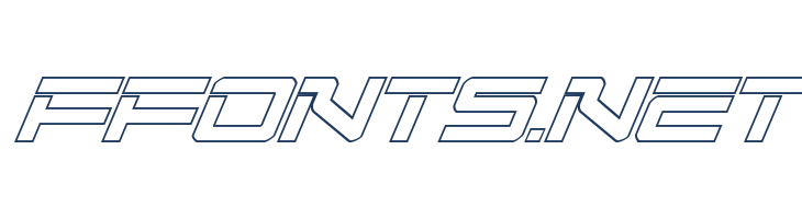 United Planets Outline Italic font — Lorem ipsum body text preview